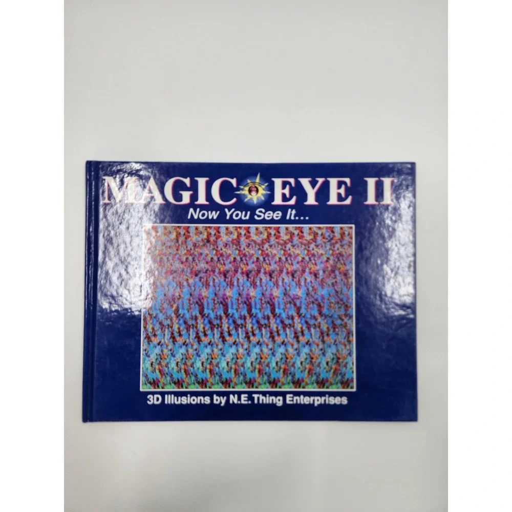 Magic Eye II Now You See It 3D Illusions NE Thing Enterprises Hardcover 1994